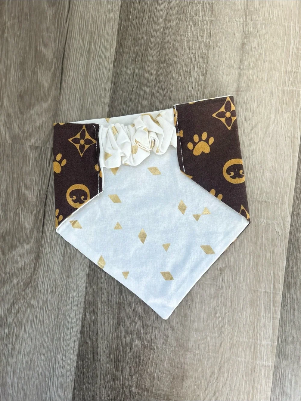 LV Reversible Dog Bandana